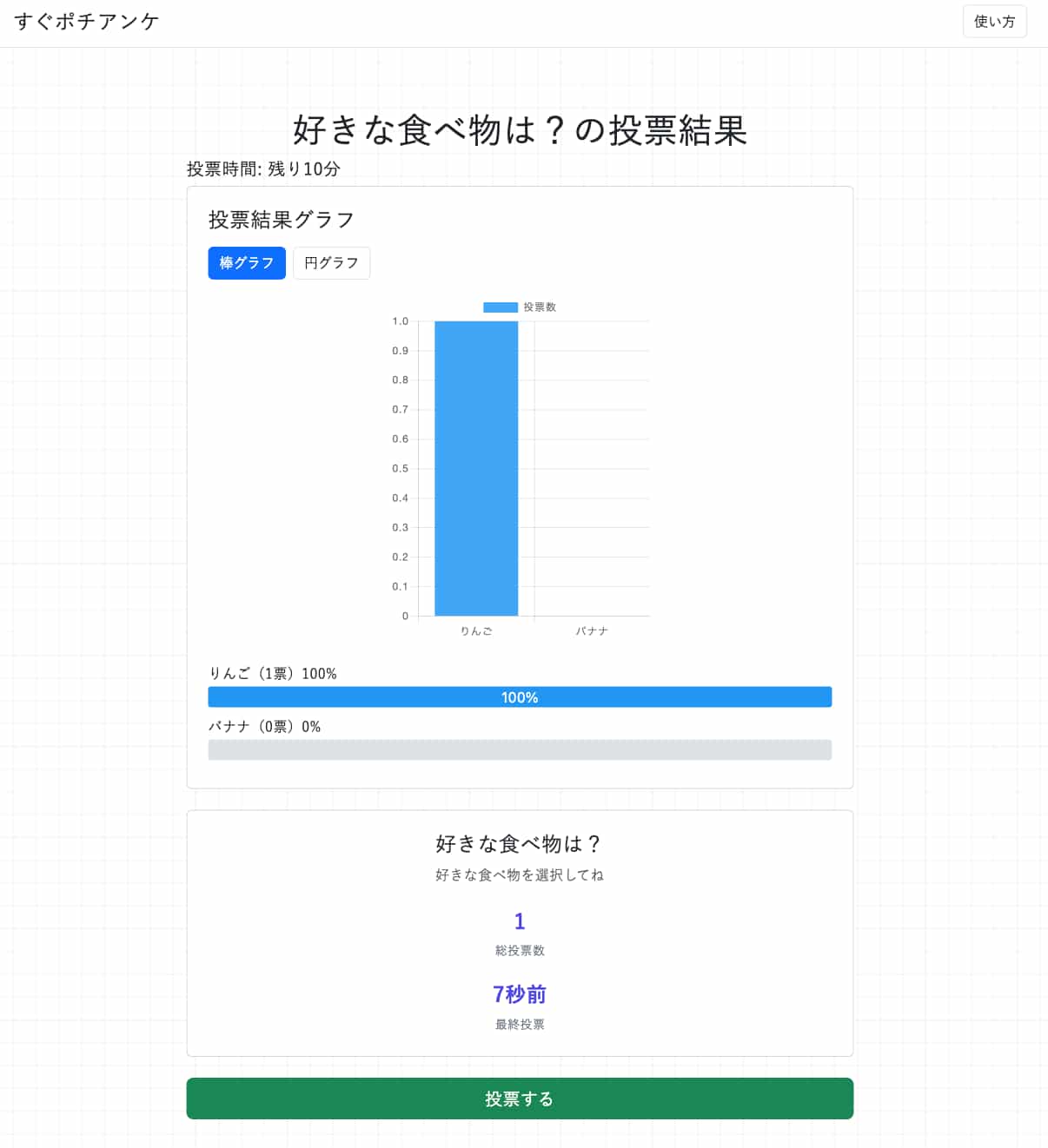 投票結果を見る